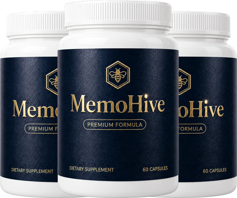 Three bottles of MemoHive